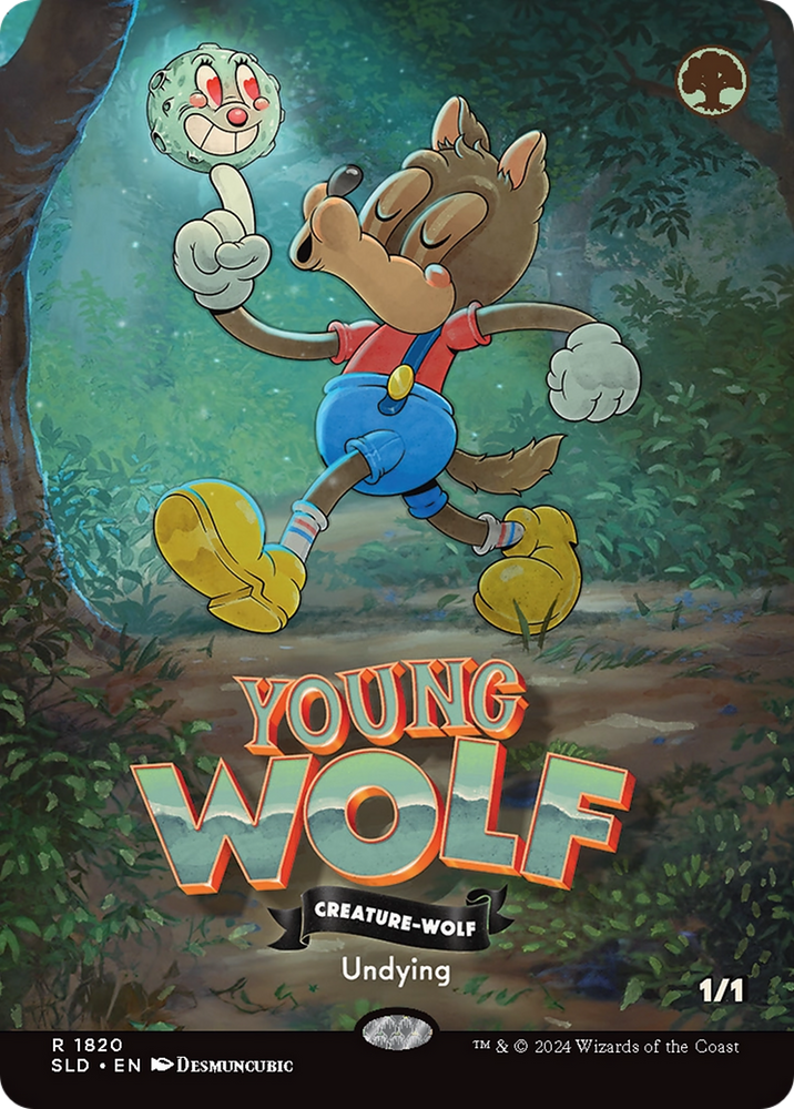Young Wolf (Rainbow Foil) [Secret Lair Drop Series]