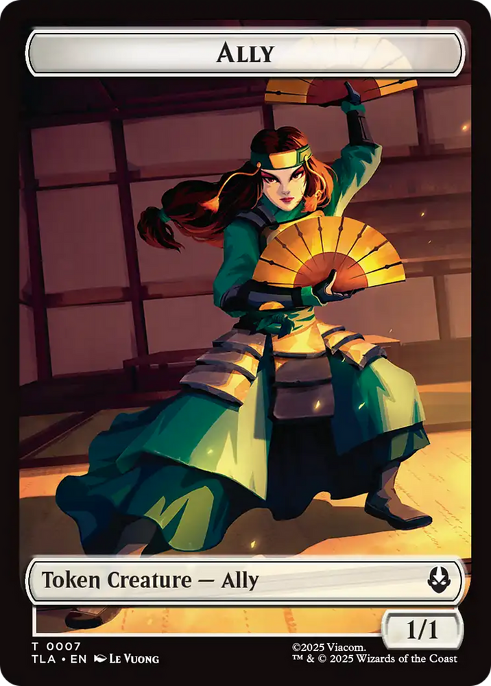 Food (0020) // Ally (0007) Double-Sided Token [Avatar: The Last Airbender Tokens]