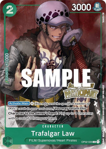 Trafalgar Law (Online Regional 2023) [Participant] [One Piece Promotion Cards]