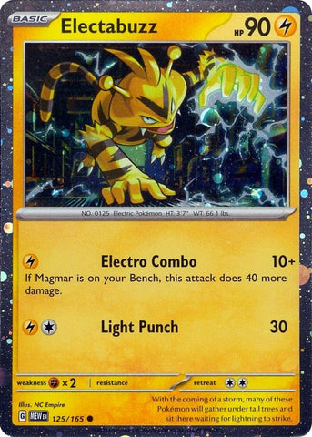 Electabuzz (125/165) (Cosmos Holo) [Miscellaneous Cards]