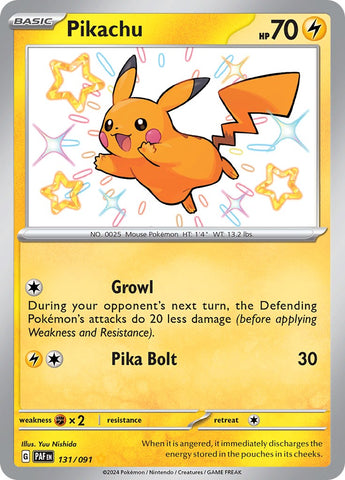 Pikachu (131/091) [Scarlet & Violet: Paldean Fates]