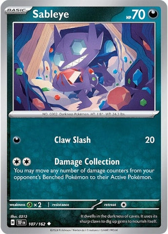 Sableye (107/162) [Scarlet & Violet: Temporal Forces]