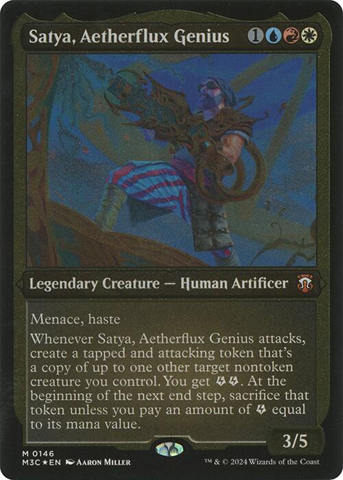 Genius Display Satya, Aetherflux Genius (Display Commander) [Modern Horizons 3 Comman