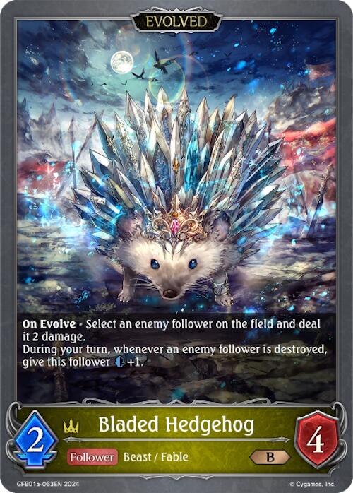 Bladed Hedgehog (Evolved) (GFB01a-063EN) [Gloryfinder Bundle 01: Guide to Glory]