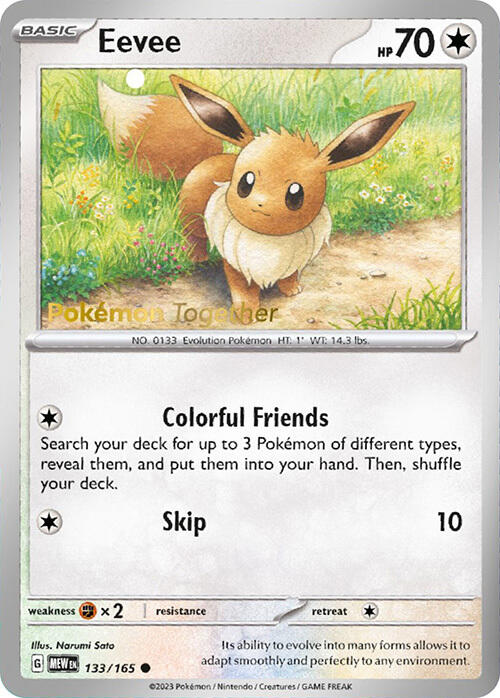 Eevee (133/165) (PokePost Promo) [Scarlet & Violet: 151]