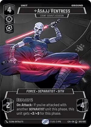 Asajj Ventress - Count Dooku's Assassin (005/006) (2024 Convention Exclusive) (005/006) [Miscellaneous]