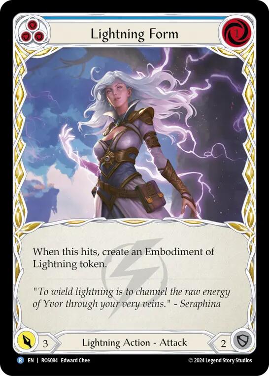 Lightning Form (Blue) [ROS084] (Rosetta)  Rainbow Foil