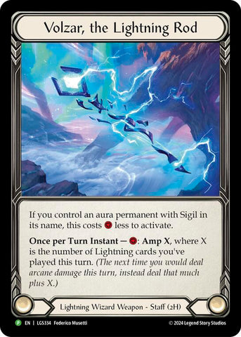 Volzar, the Lightning Rod - LGS334 [LGS334] (Promo)  Rainbow Foil