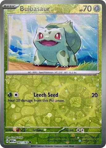 Bulbasaur (001/165) (Cosmos Holo) (Costco Exclusive) [Miscellaneous Cards]