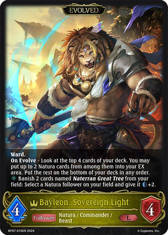 Bayleon, Sovereign Light (Evolved) (BP07-019EN) [Verdant Steel]