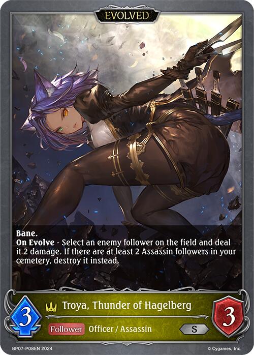Troya, Thunder of Hagelberg (Evolved) - P08EN (Foil) (BP07-P08EN) [Verdant Steel]