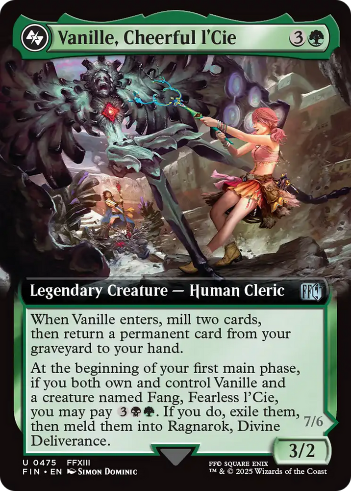 Vanille, Cheerful l'Cie // Ragnarok, Divine Deliverance (Extended Art) [FINAL FANTASY]