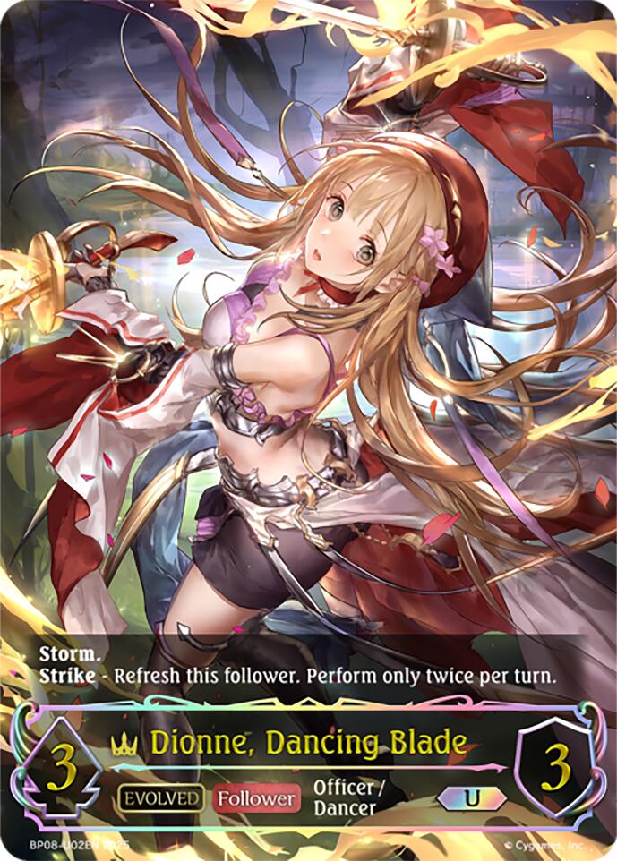 Dionne, Dancing Blade (Evolved) (BP08-U02EN) [Alterchaotica]