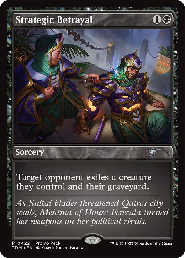 Strategic Betrayal (Promo Pack) [Tarkir: Dragonstorm Promos]