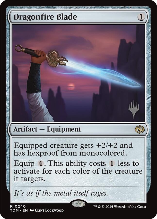 Dragonfire Blade (Promo Pack) [Tarkir: Dragonstorm Promos]