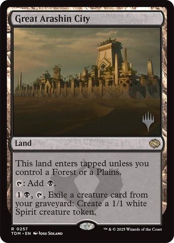 Great Arashin City (Promo Pack) [Tarkir: Dragonstorm Promos]