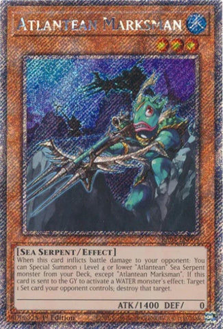 Atlantean Marksman [RA04-EN009] Platinum Secret Rare