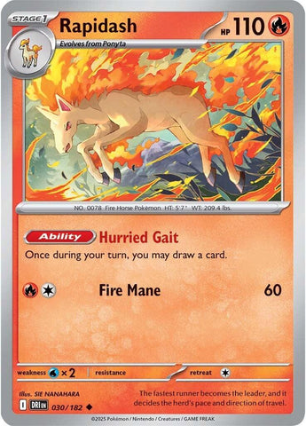 Rapidash (030/182) [Scarlet & Violet: Destined Rivals]