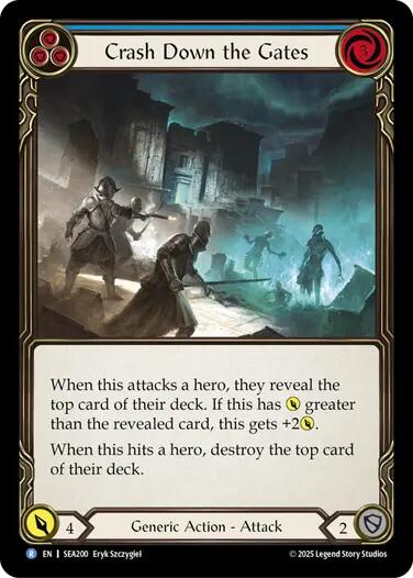 Crash Down the Gates (Blue) [SEA200] (High Seas)