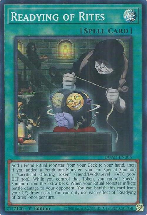 Readying of Rites [DUAD-EN086] Super Rare