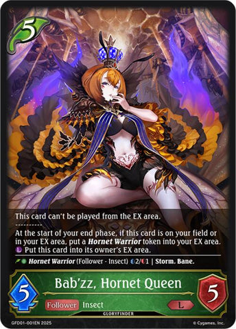 Bab'zz, Hornet Queen (GFD01-001EN) [Luxheart Legends]