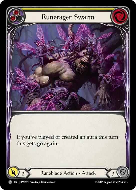 Runerager Swarm (Yellow) [AVS021] (Armory Deck: Legends Viserai)