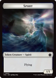 Angel (0002) // Spirit Double-Sided Token [Foundations Commander Tokens]