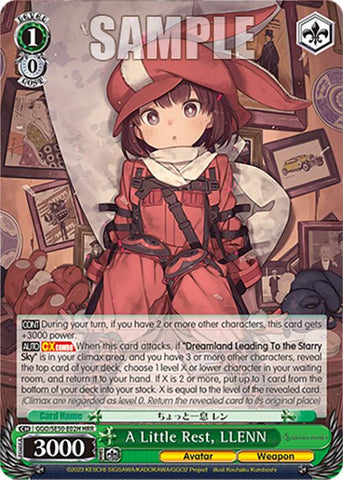 A Little Rest, LLENN (HR) (GGO/SE50-E02H HR) [SAO Alternative–Gun Gale Online–2 Premium Booster]