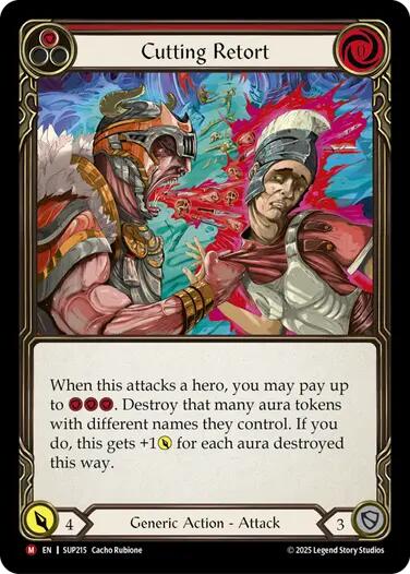 Cutting Retort [SUP215] (Super Slam)  Rainbow Foil