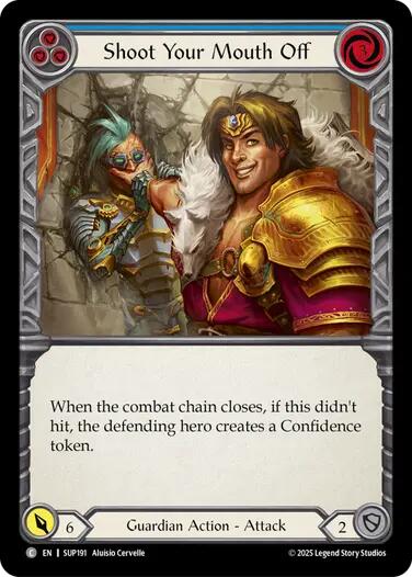 Shoot Your Mouth Off (Blue) [SUP191] (Super Slam)  Rainbow Foil