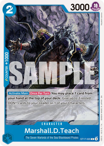 Marshall.D.Teach (ST17-005) [Premium Booster -The Best- Vol. 2]