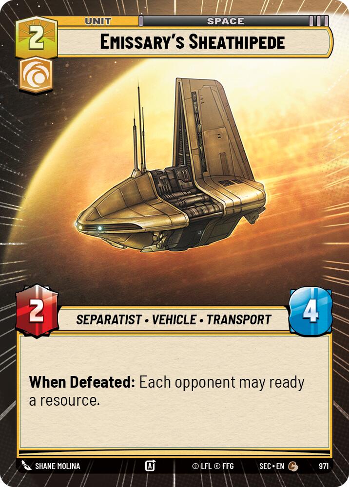 Emissary's Sheathipede (971) (Hyperspace Foil) (971) [Secrets of Power]