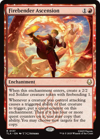 Firebender Ascension [Avatar: The Last Airbender Prerelease Cards]