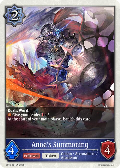 Anne's Summoning (BP13-T01EN) [Dominion of Darkness]