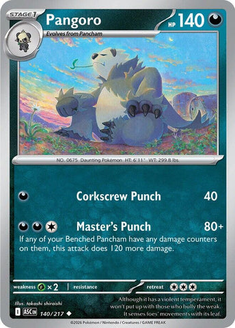 Pangoro (140/217) [Mega Evolution: Ascended Heroes]