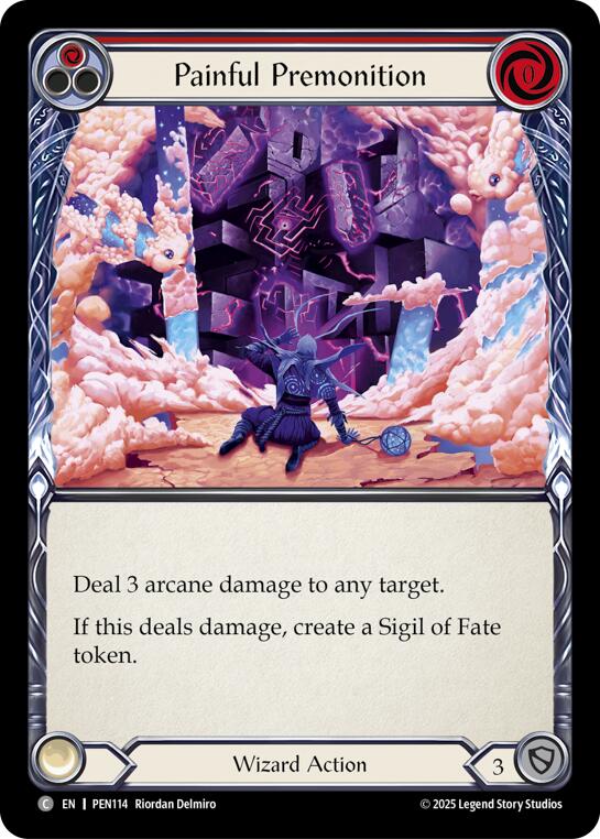 Painful Premonition (Red) (Regular) [PEN114] (Compendium of Rathe)