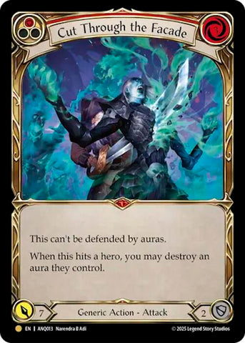 Cut Through The Facade (Red) (Gold) [ANQ013] (Compendium of Rathe - Antiquity Pack)