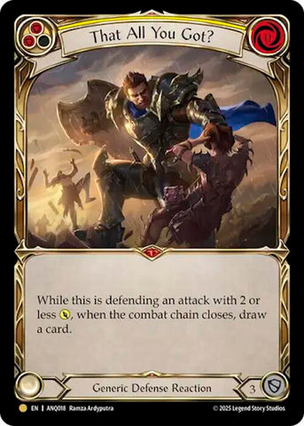 That All You Got (Yellow) (Gold) [ANQ018] (Compendium of Rathe - Antiquity Pack)  Rainbow Foil