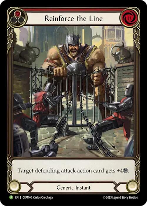 Reinforce the Line [GEM140] (GEM Pack 4)  Rainbow Foil