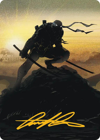 Leonardo, Sewer Samurai Art Card (20/54) (Gold-Stamped Signature) [Teenage Mutant Ninja Turtles Art Series]