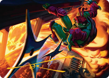 Storm of Steel Art Card (Gold-Stamped Signature) [Teenage Mutant Ninja Turtles Art Series]