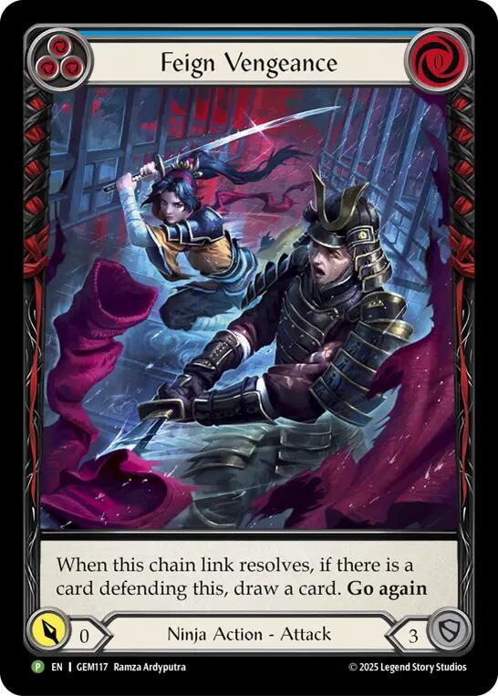 Feign Vengeance (Blue) [GEM117] (GEM Pack 4)