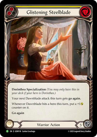 Glistening Steelblade [GEM118] (GEM Pack 4)  Rainbow Foil