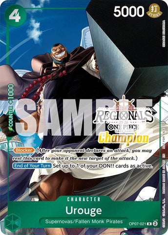 Urouge (Offline Regional Champion Card Set 2025 Vol.1) [One Piece Promotion Cards]