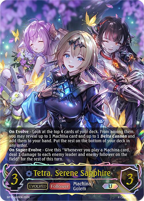 Tetra, Serene Sapphire (Evolved) (BP17-U05EN) [Convergent Destinies]