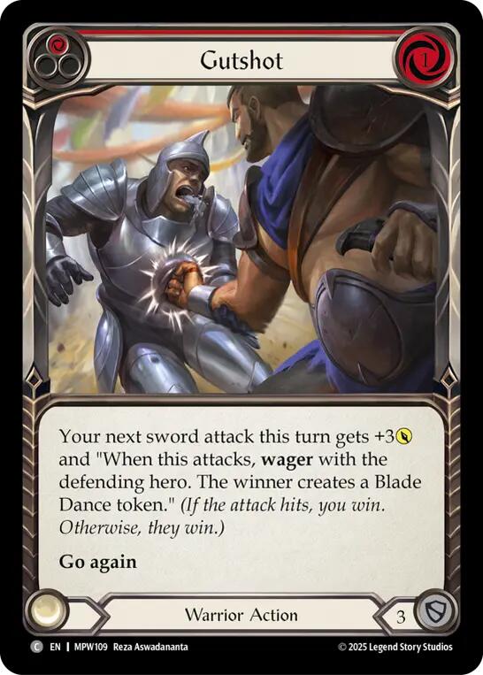 Gutshot (Red) [MPW109] (Mastery Pack Warrior)  Rainbow Foil