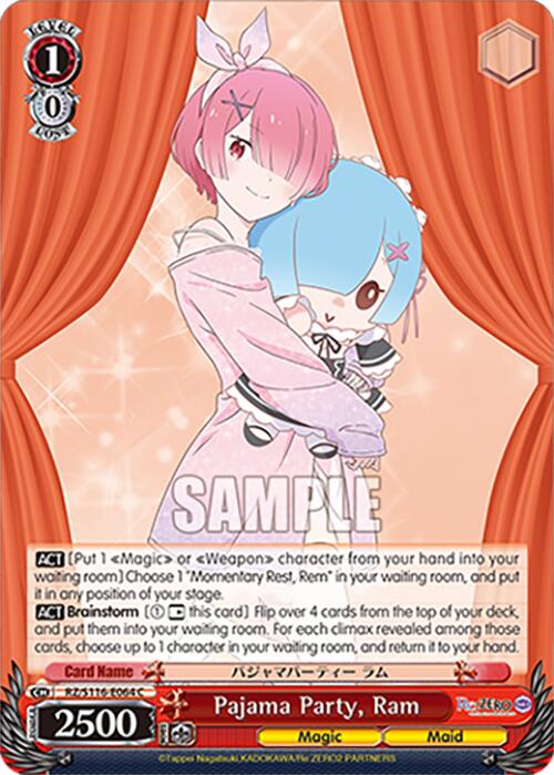 Pajama Party, Ram (RZ/S116-E064) [Re:ZERO -Starting Life in Another World- Vol.3]