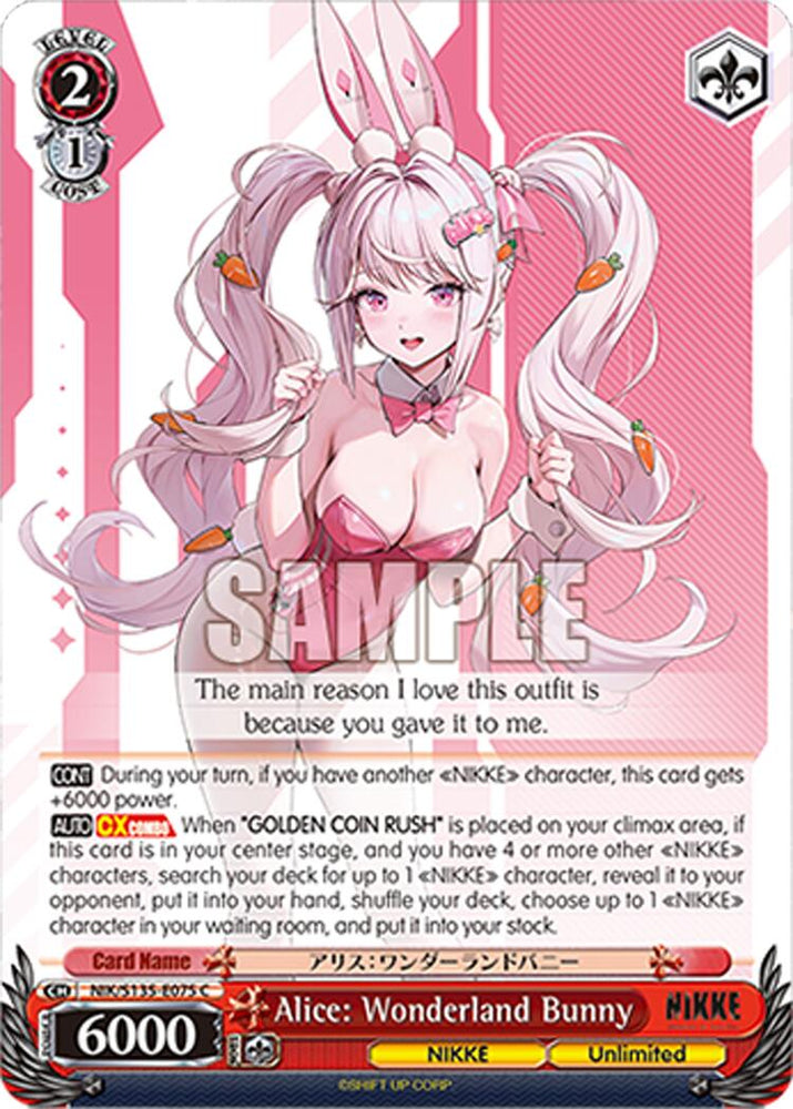 Alice: Wonderland Bunny (NIK/S135-E075) [GODDESS OF VICTORY: NIKKE Vol.2]