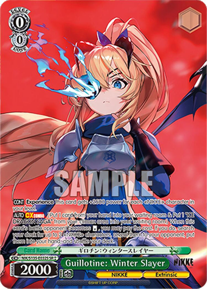 Guillotine: Winter Slayer (NIK/S135-E032S) (SR) [GODDESS OF VICTORY: NIKKE Vol.2]