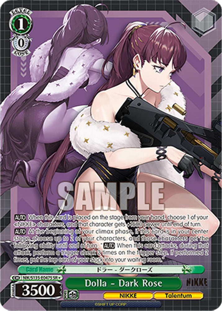 Dolla - Dark Rose (NIK/S135-E047S) (SR) [GODDESS OF VICTORY: NIKKE Vol.2]